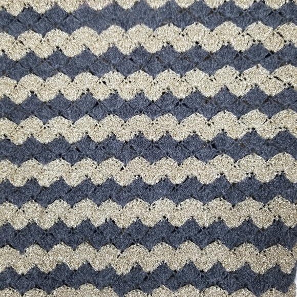 CALYPSO ST BARTH Rigma Cashmere Sweater Dress Women's XS Grey Chevron Boho Tunic - Picture 11 of 14